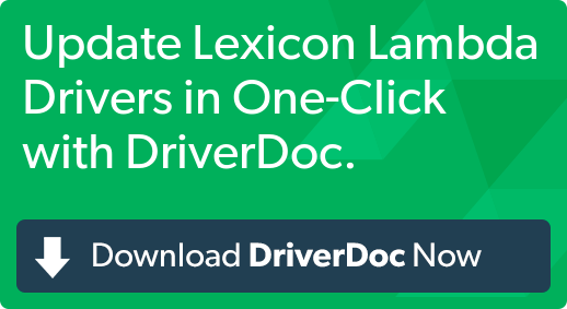 Lexicon lambda driver mac download mac