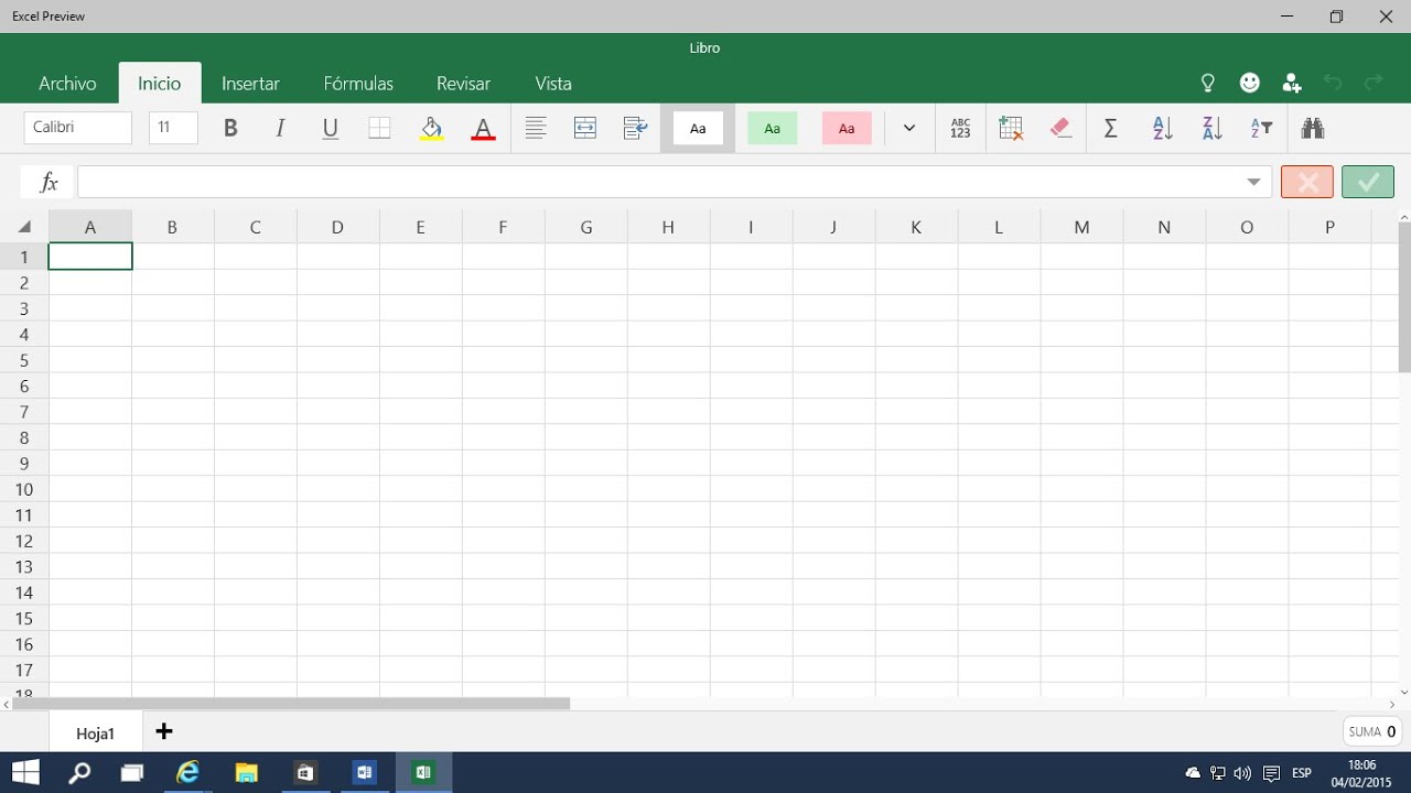 Live preview excel